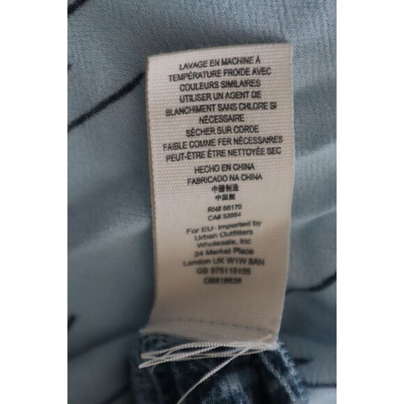 Free People OB818838 Womens Sz S Blue Combo Birds of a Feather Oversized Top - Picture 8 of 10